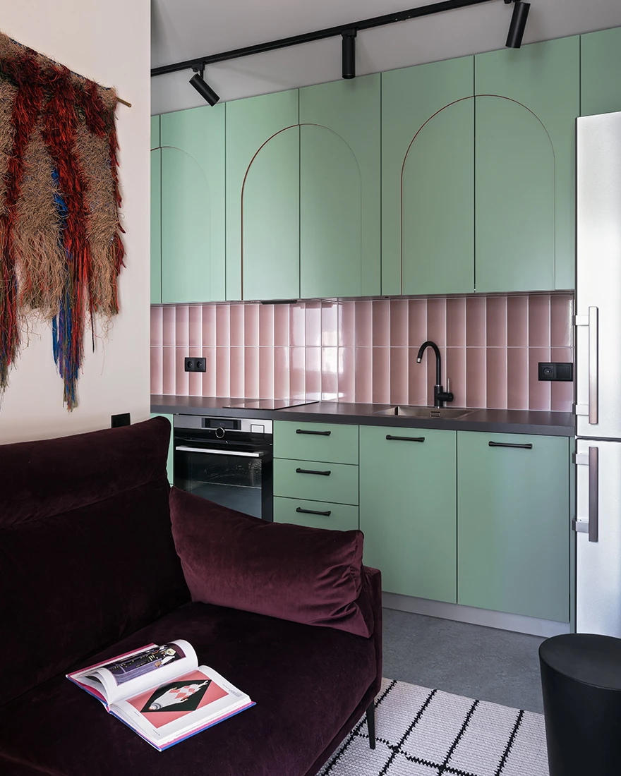 cuisine et salon appartement 36m2 color block cuisine et salon appartement 36m2 color block