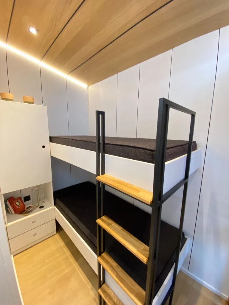 chambre enfants décoration contemporaine tiny house française ODDA de 30m2 familiale