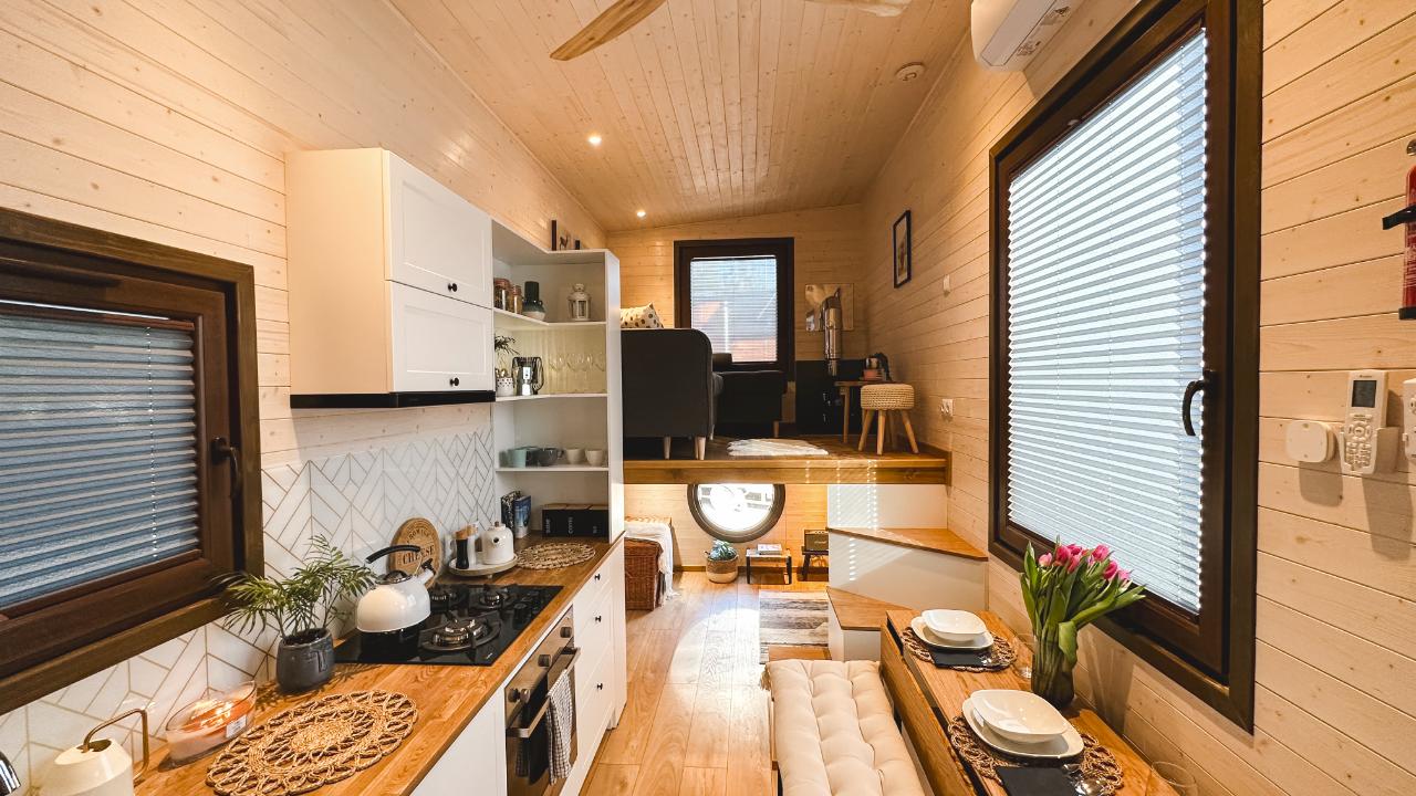 intérieur tiny house 25m2 européenne Elise par Vagabond Haven