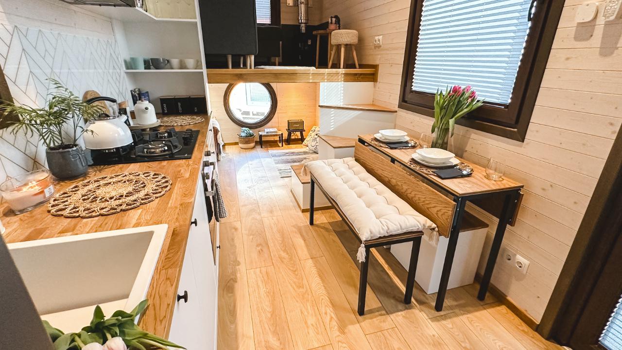 intérieur tiny house 25m2 européenne Elise par Vagabond Haven