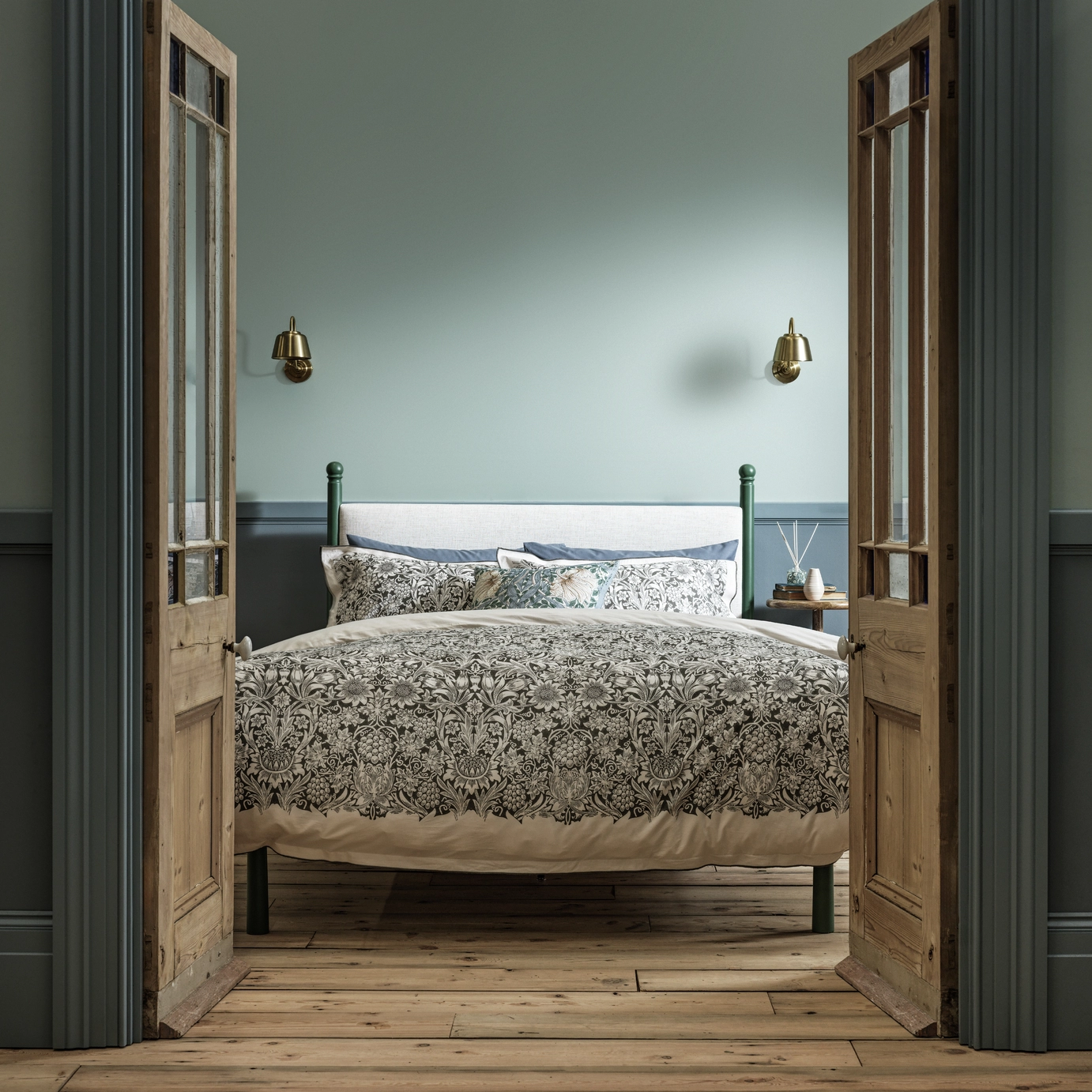 chambre linge de lit William Morris
