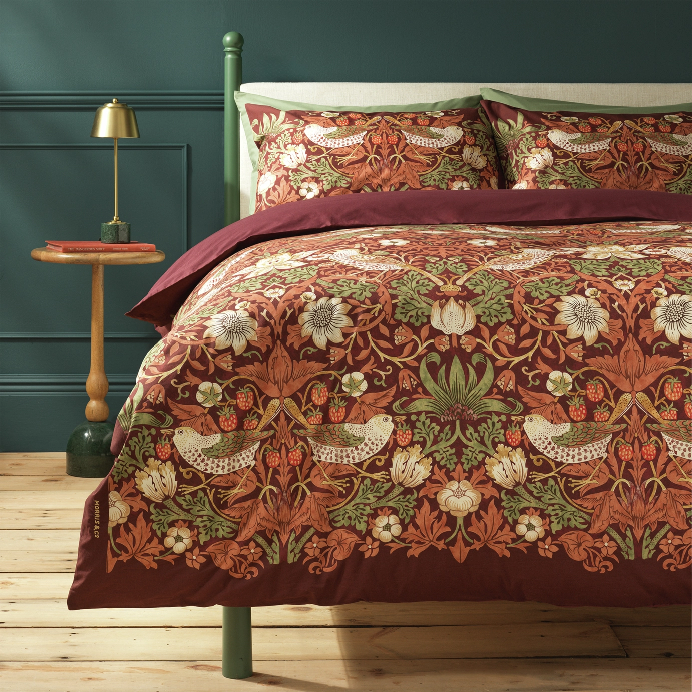 chambre linge de lit William Morris