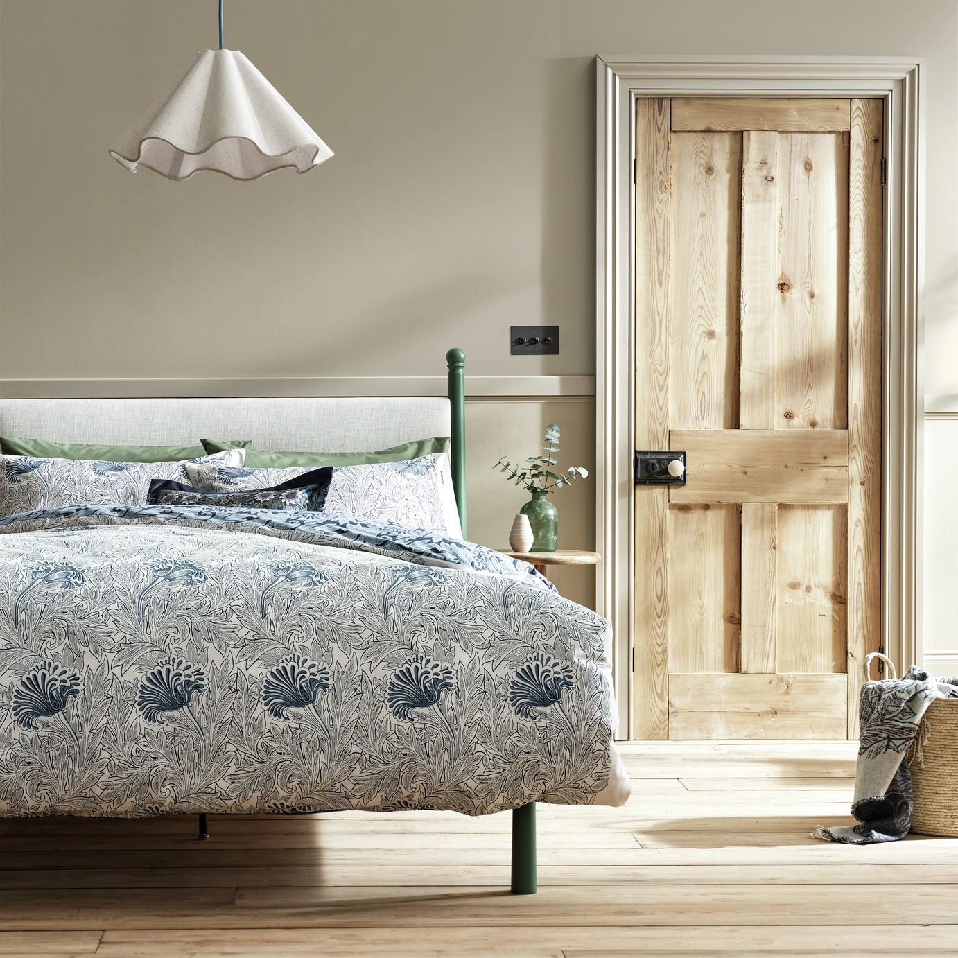chambre linge de lit William Morris
