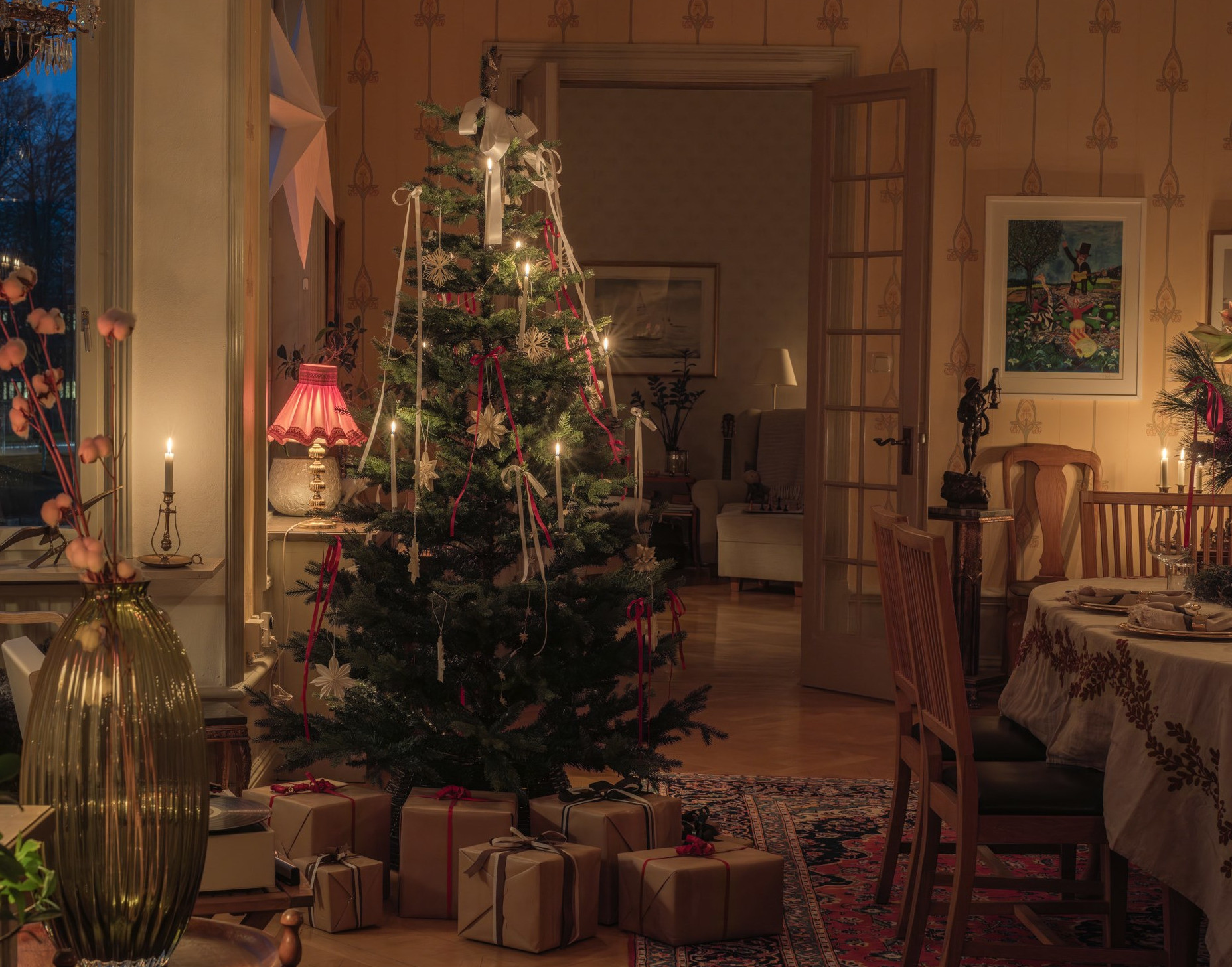 Un appartement classique et historique prêt pour Noël