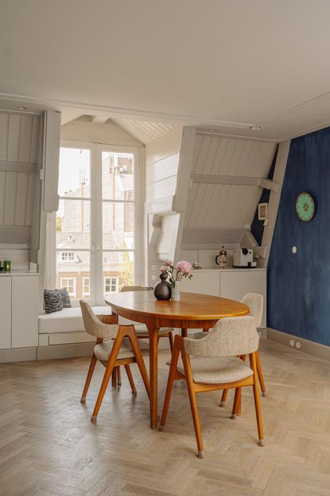 salle à manger appartement en triplex de 130m2 Amsterdam par Büro Kif