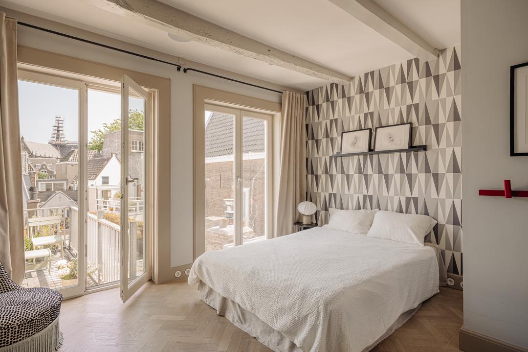 chambre décoration classique chic appartement en triplex de 130m2 Amsterdam par Büro Kif