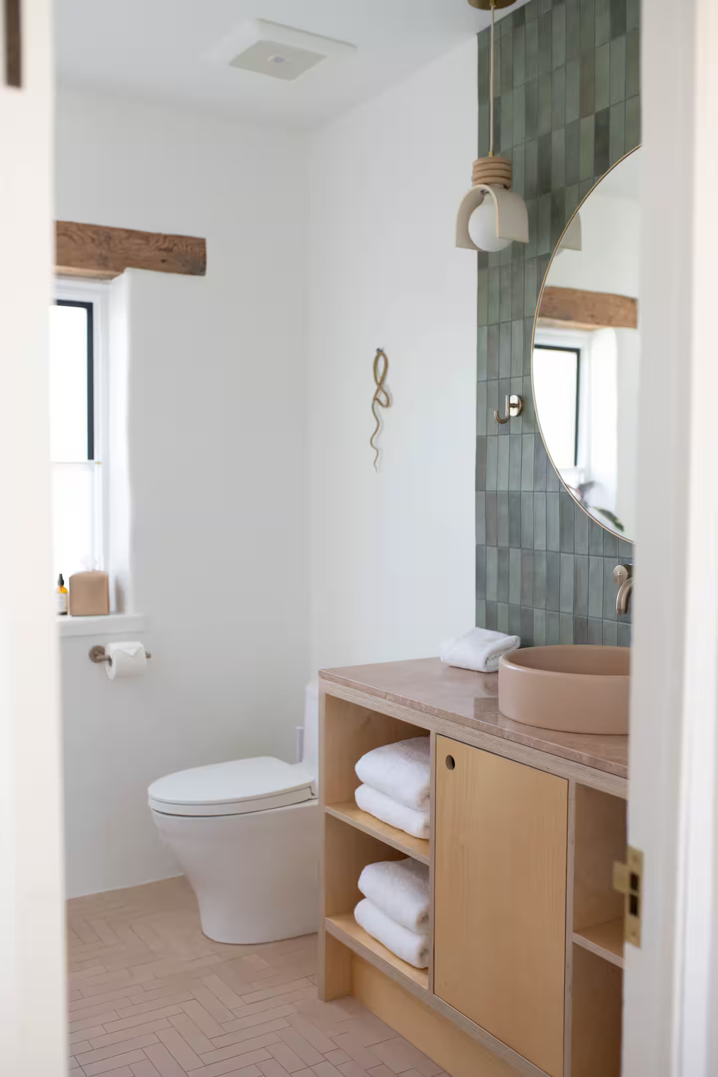 salle de bain décoration naturelle maison Joshua Tree
