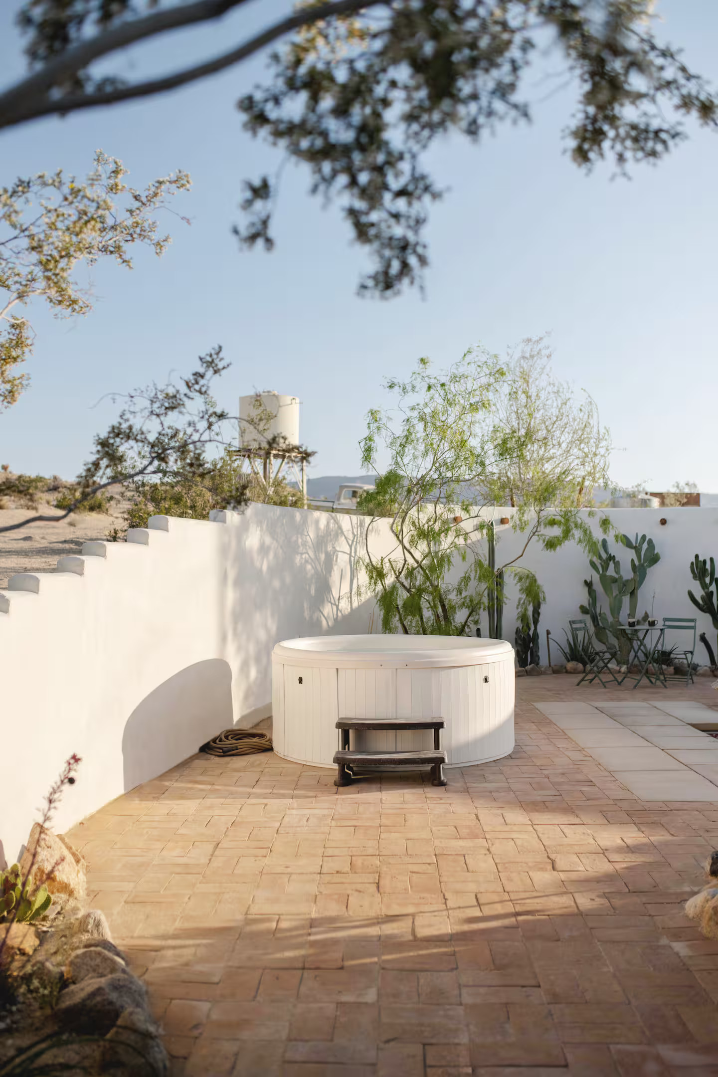 jardin avec spa maison Joshua Tree