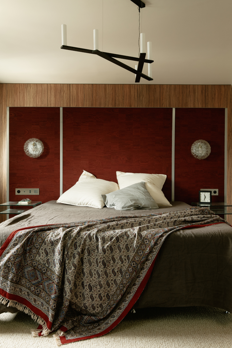 chambre décoration contemporaine appartement Paris Photo : © Oracle Paris