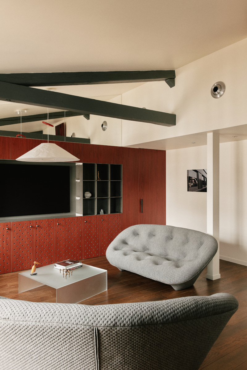 salon décoration contemporaine appartement Paris Photo : © Oracle Paris