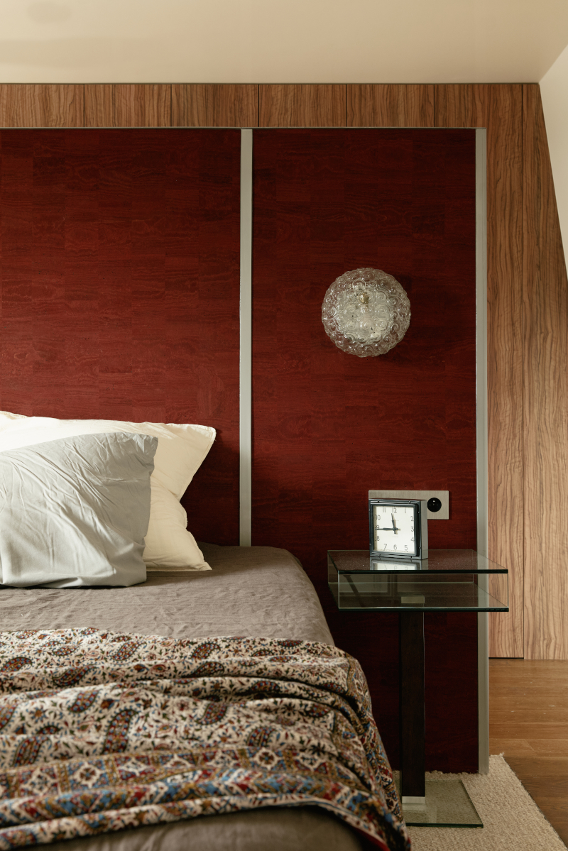chambre décoration contemporaine appartement Paris Photo : © Oracle Paris
