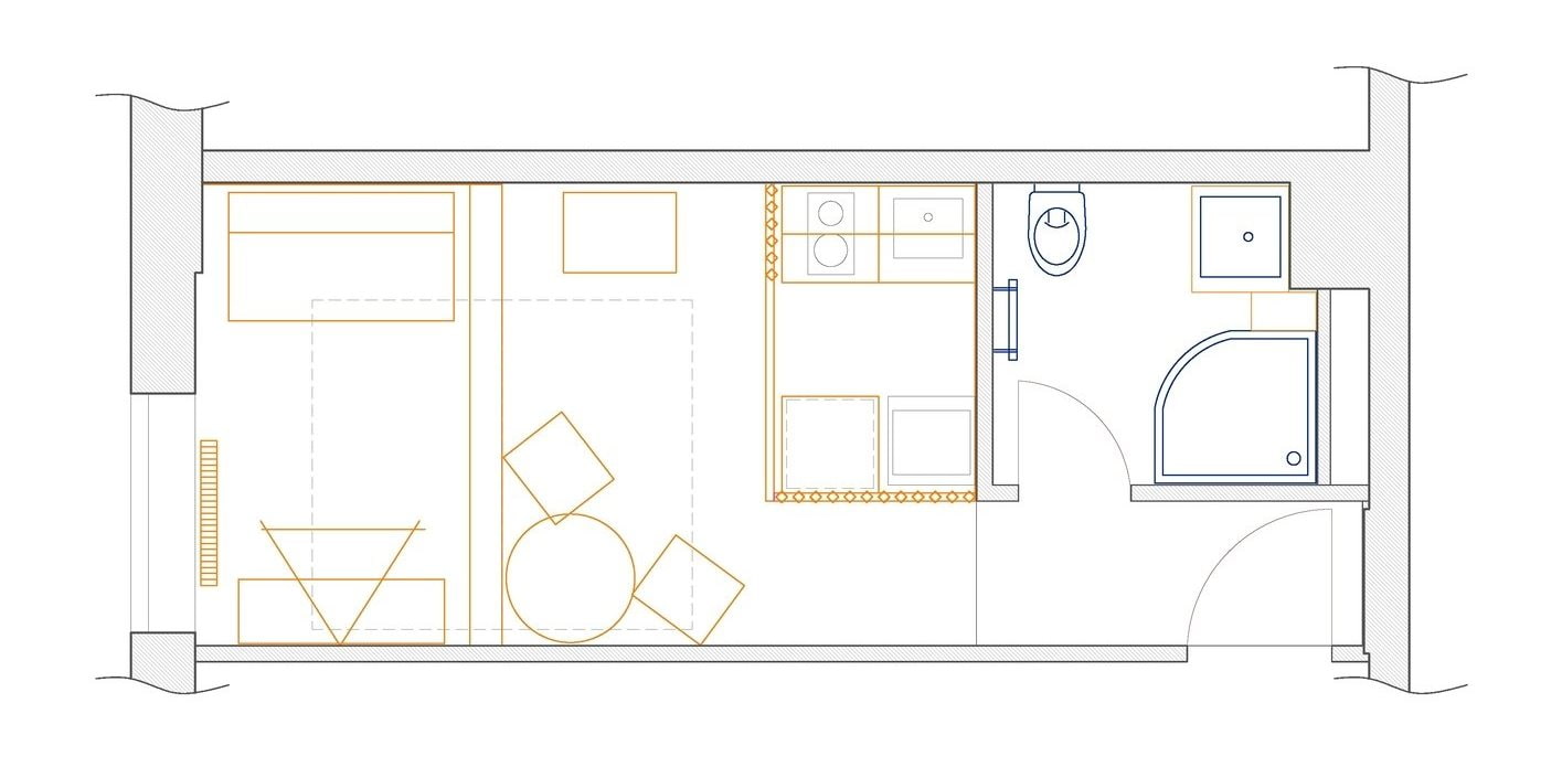plan studio 18m2 plan studio 18m2