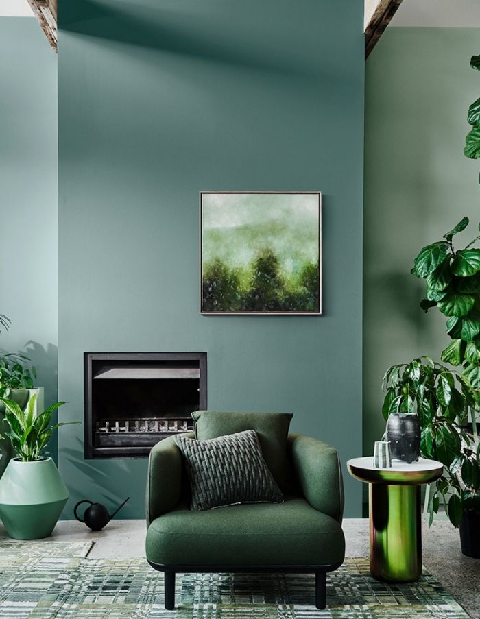 salon design décoration colorée verte couleurs 2026