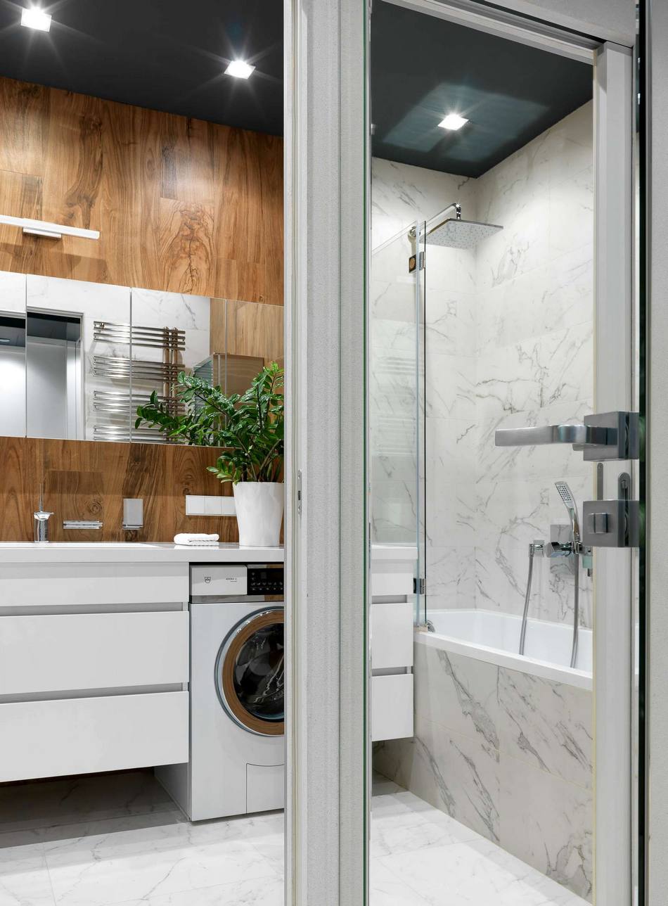 salle de bain deux-pièces 48m2 décoration design salle de bain deux-pièces 48m2 décoration design