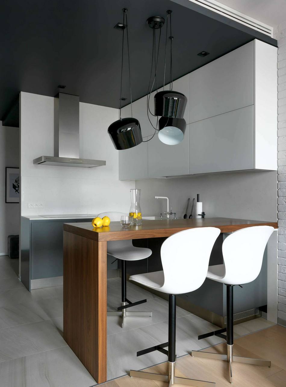 cuisine ouverte deux-pièces 48m2 décoration design cuisine ouverte deux-pièces 48m2 décoration design