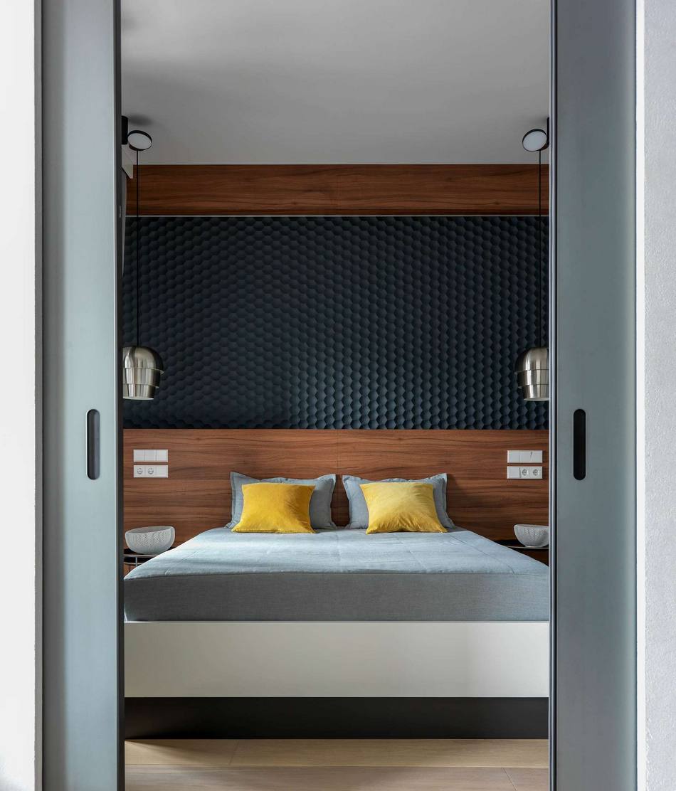 salon et chambre deux-pièces 48m2 décoration design salon et chambre deux-pièces 48m2 décoration design