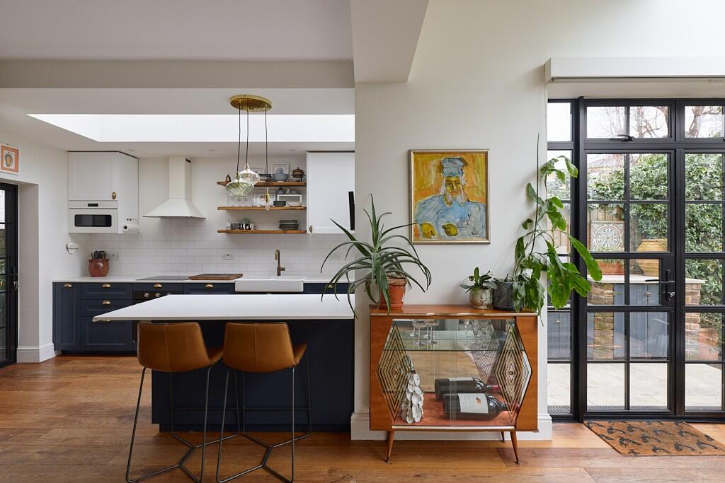 cuisine et salon appartement avec jardin Londres décoration contemporaine cuisine et salon appartement avec jardin Londres décoration contemporaine