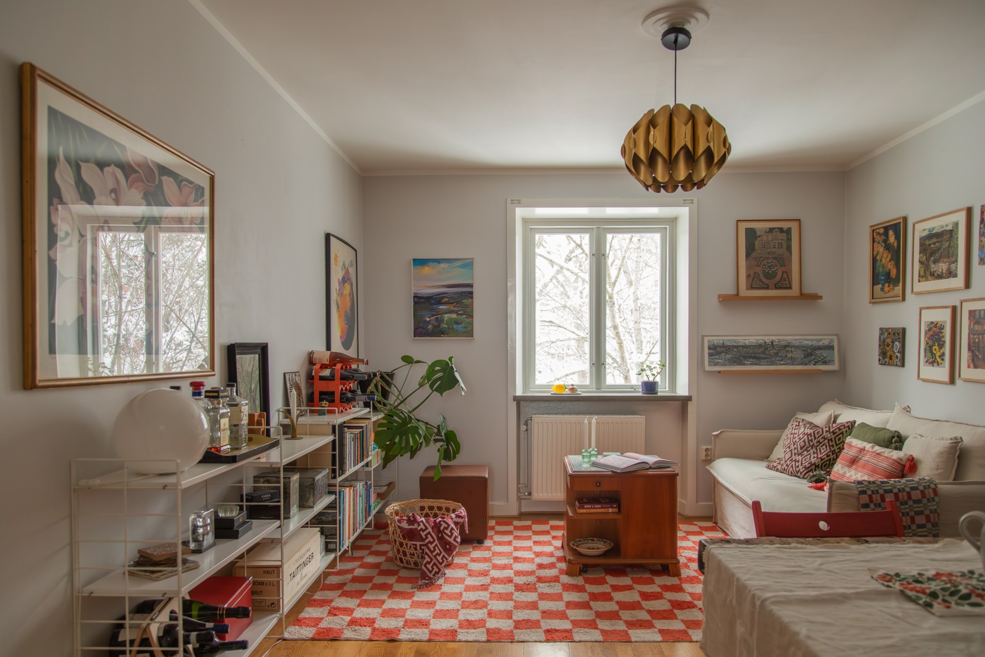 salon décoration vintage scandinave appartement 44m2 salon décoration vintage scandinave appartement 44m2