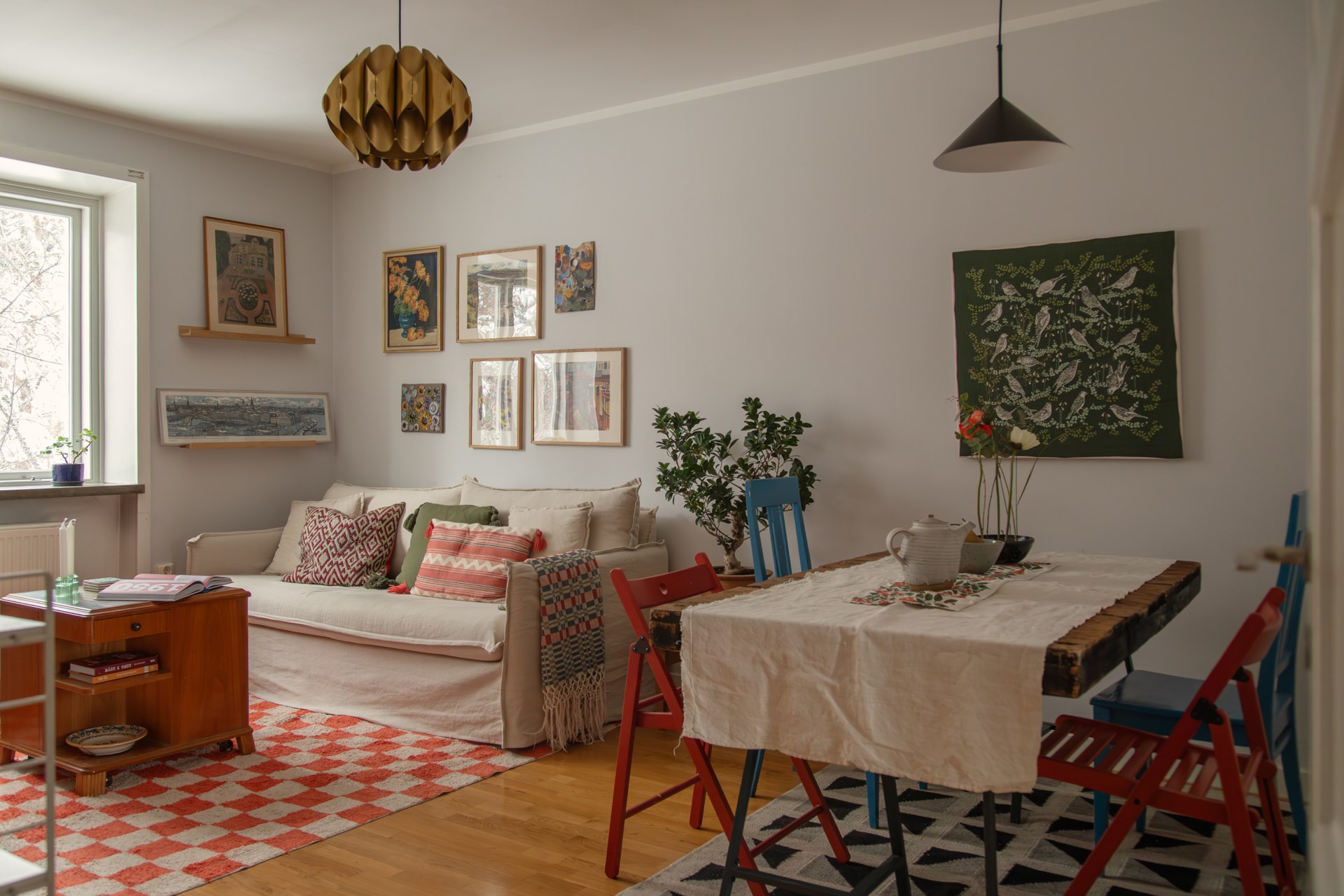 salon décoration vintage scandinave appartement 44m2 salon décoration vintage scandinave appartement 44m2