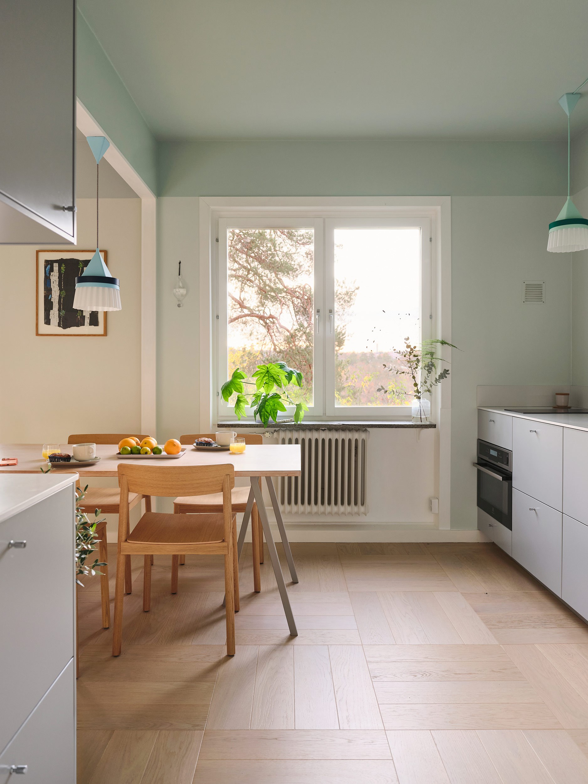 cuisine ouverte et salle à manger appartement 46m2 décoration scandinave pastel cuisine ouverte et salle à manger appartement 46m2 décoration scandinave pastel