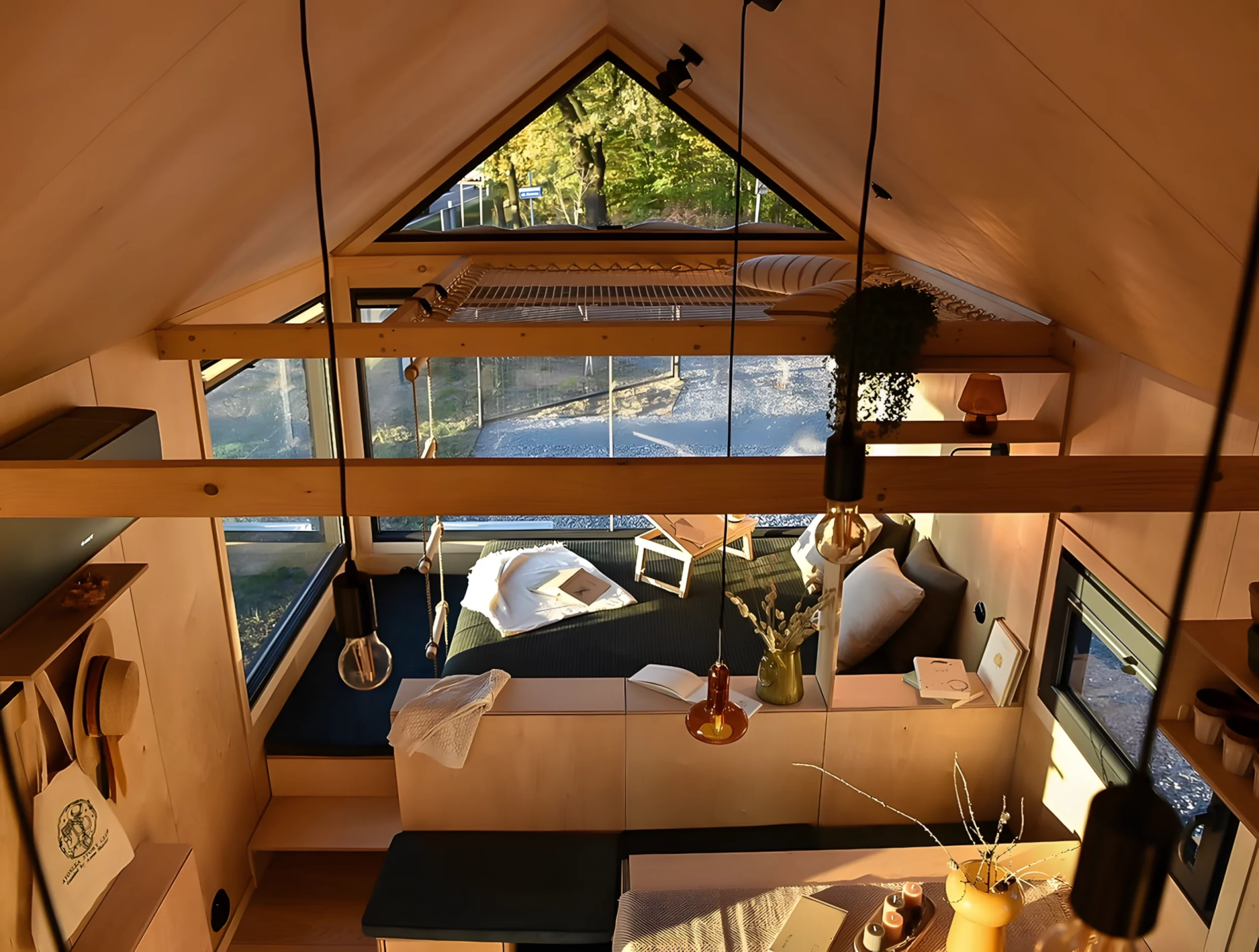 salon et cuisine tiny house 27m2 Julia par Vagabond Haven salon et cuisine tiny house 27m2 Julia par Vagabond Haven