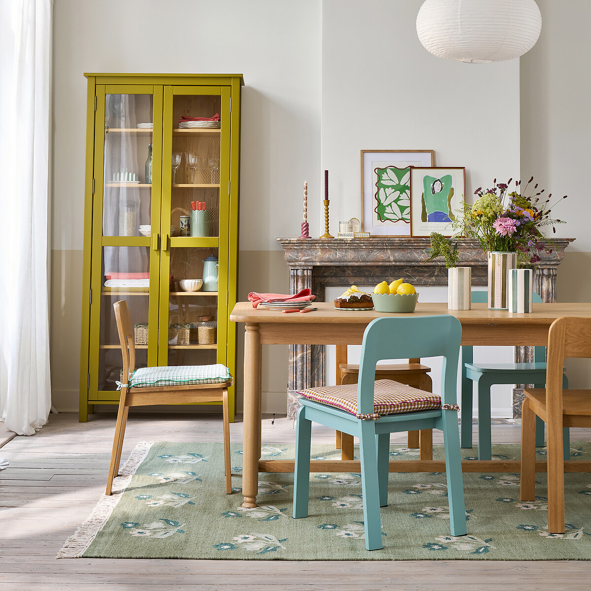 salle à manger décoration campagnarde et colorée Catalogue La Redoute Intérieurs 2026 printemps/été