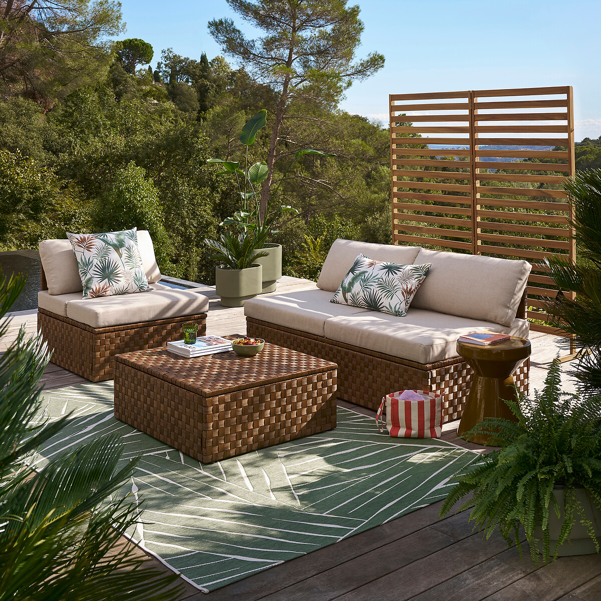 terrasse avec claustra