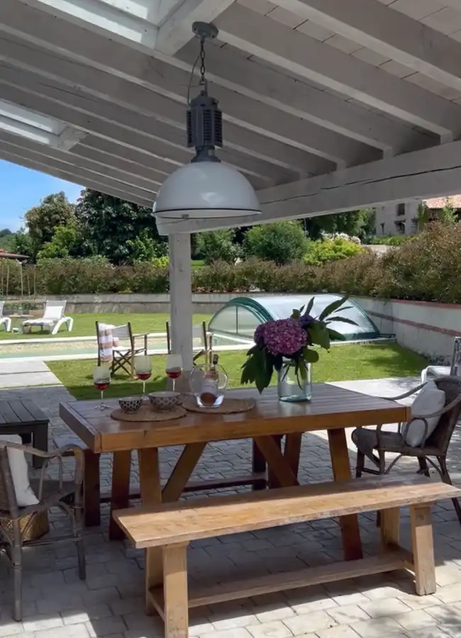 terrasse abritée maison rénovée Espagne terrasse abritée maison rénovée Espagne