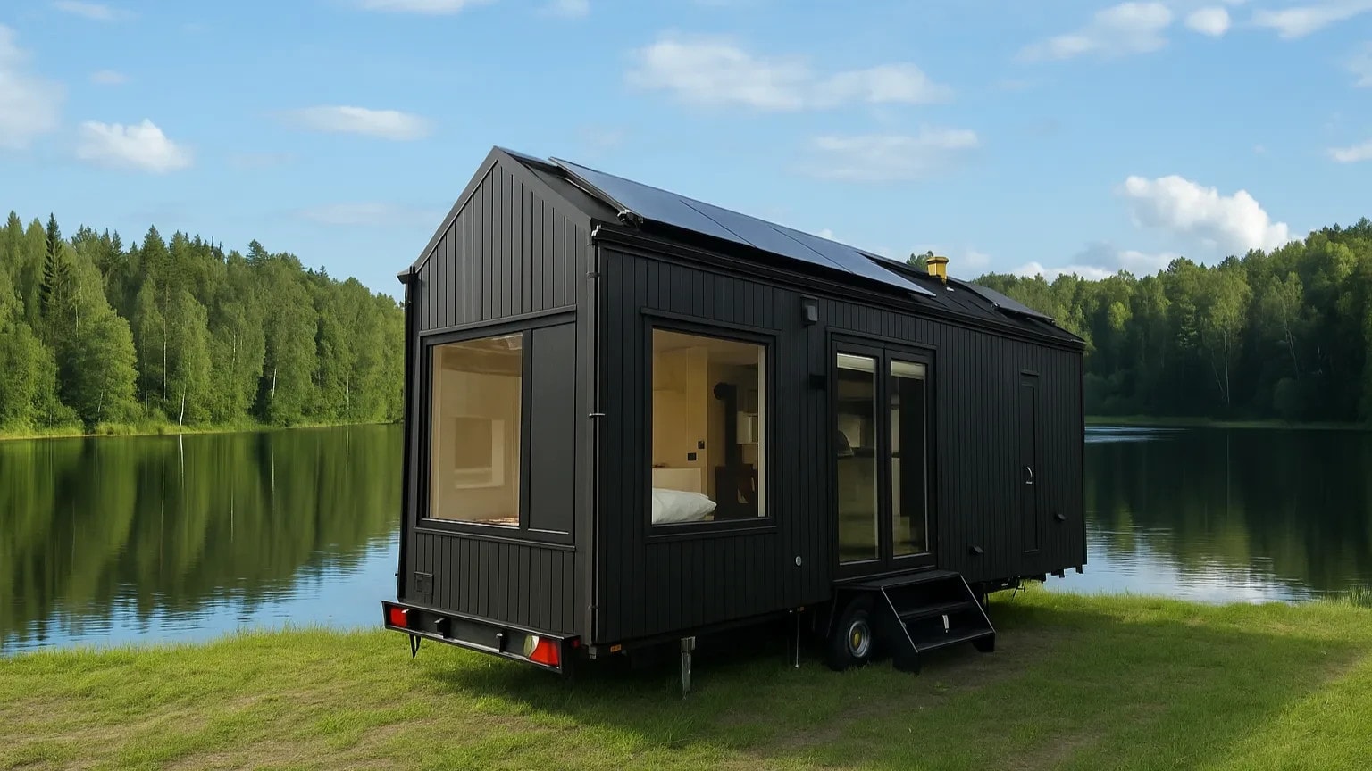 Une confortable tiny house de 18m2 européenne hors réseau