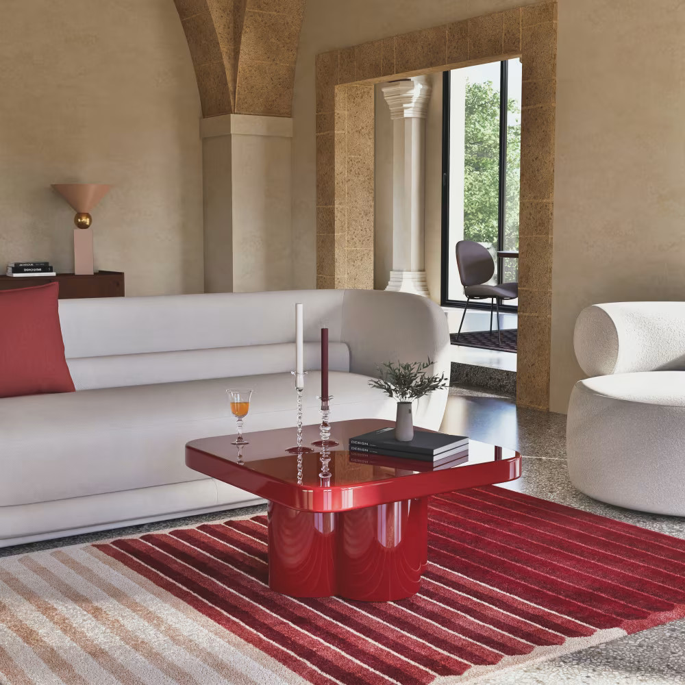 table basse rouge nouveautés Maisons du Monde 2026 pour le printemps/été table basse rouge nouveautés Maisons du Monde 2026 pour le printemps/été