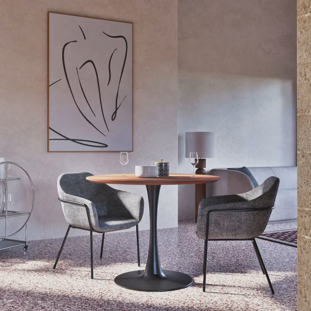 salle à manger table ronde pied tulipe nouveautés Maisons du Monde 2026 pour le printemps/été salle à manger table ronde pied tulipe nouveautés Maisons du Monde 2026 pour le printemps/été