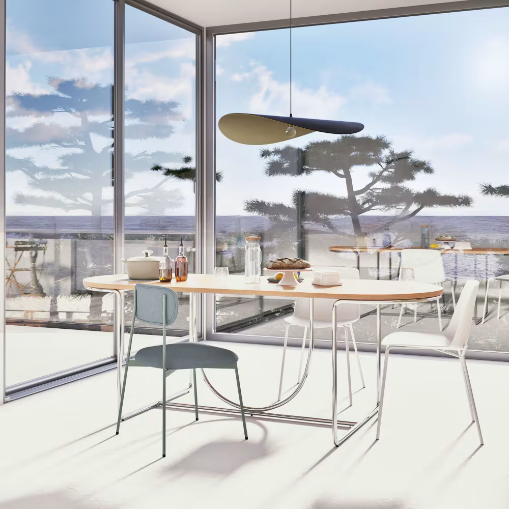 salle à manger avec baies vitrées et vue mer nouveautés Maisons du Monde 2026 pour le printemps/été salle à manger avec baies vitrées et vue mer nouveautés Maisons du Monde 2026 pour le printemps/été