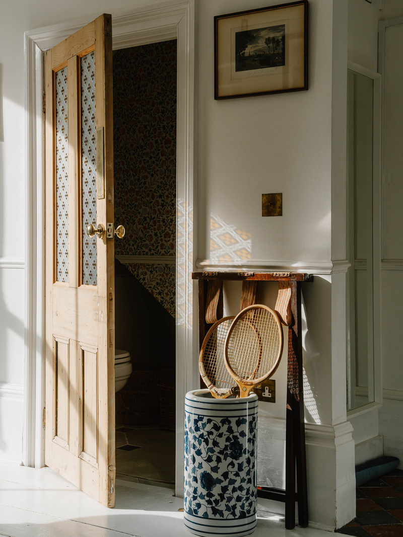 entrée porte vitrail