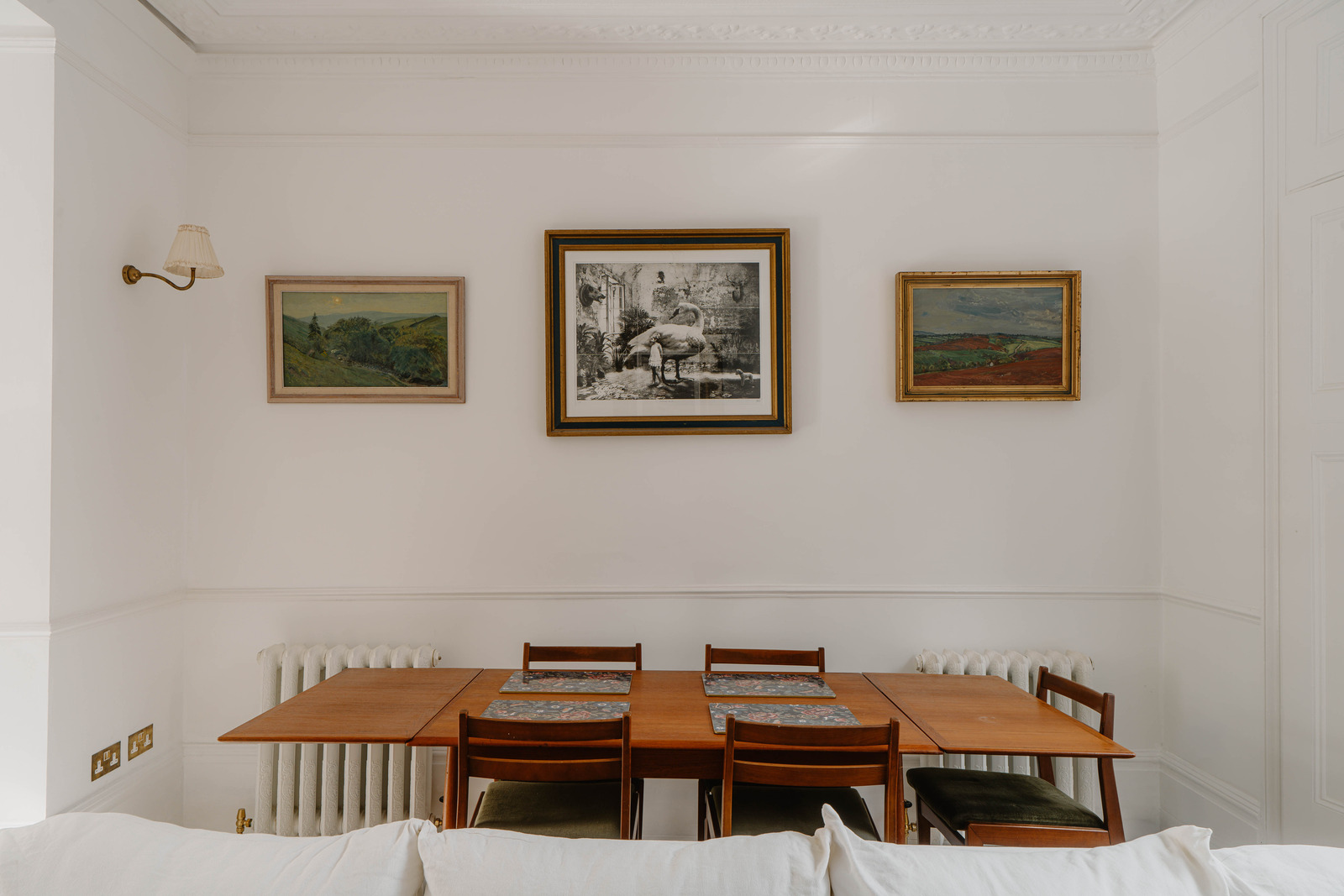salle à manger vintage deux-pièces 44m2 Londres décoration rustique chic