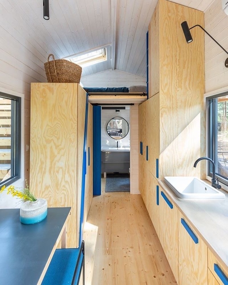 cuisine petite maison en bois de 20m2 Forest Tiny Smart House Polska cuisine petite maison en bois de 20m2 Forest Tiny Smart House Polska