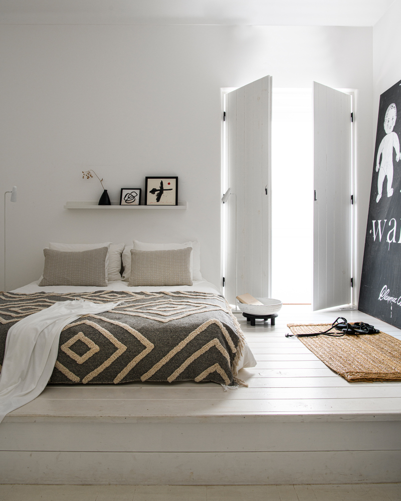 chambre sur estrade décoration contemporaine et artisanale