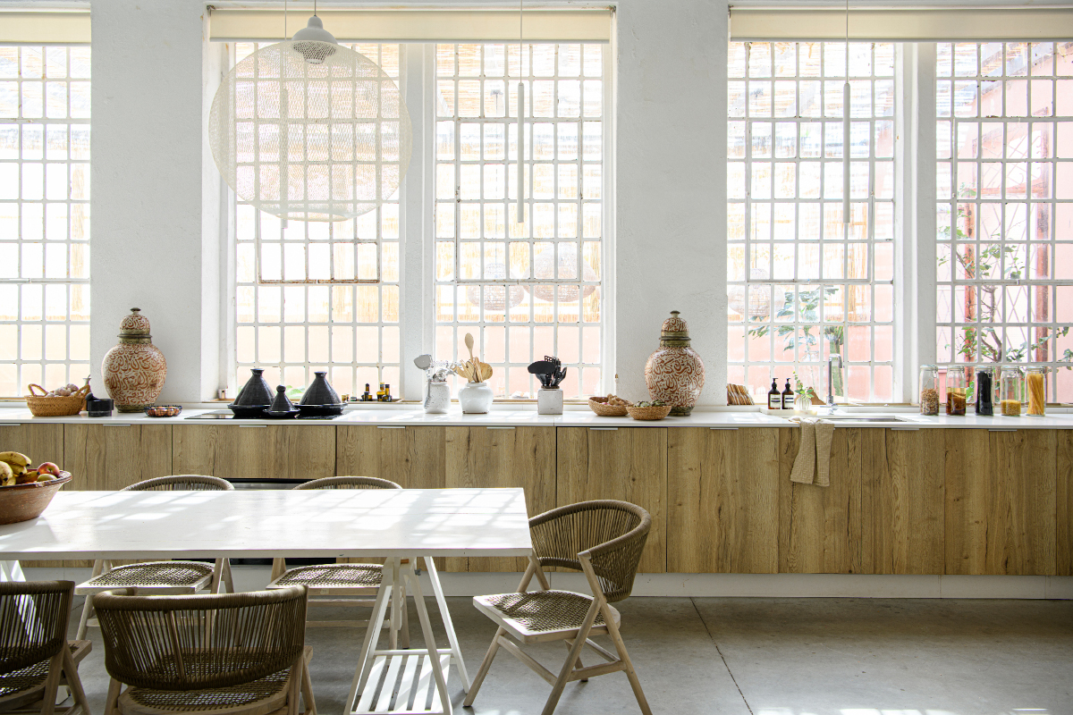 salle à manger et cuisine bois design décoration contemporaine