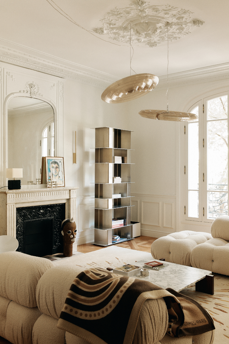salon appartement haussmannien avec cheminée décoration contemporaine salon appartement haussmannien avec cheminée décoration contemporaine