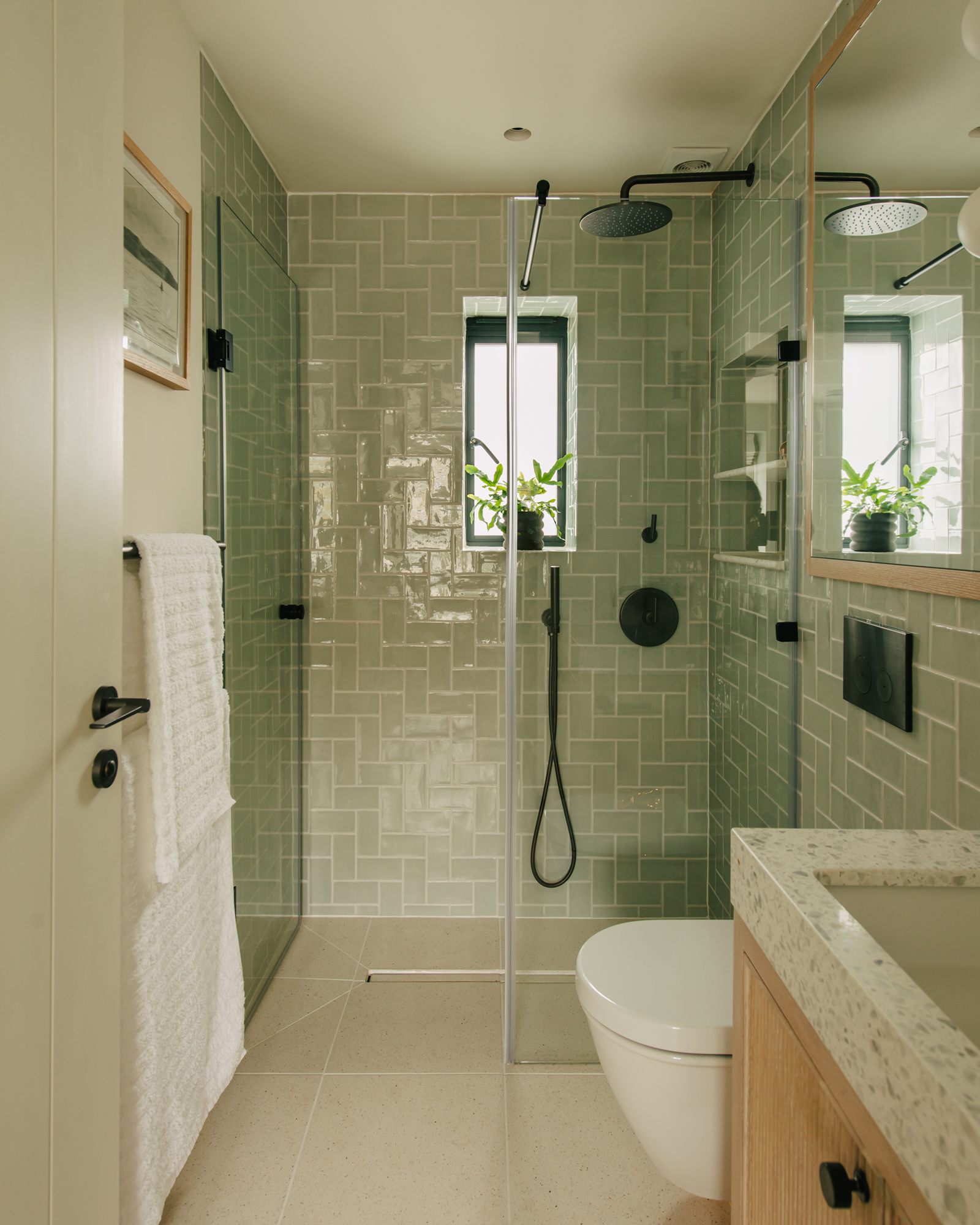salle de bain décoration contemporaine bois et verte salle de bain décoration contemporaine bois et verte
