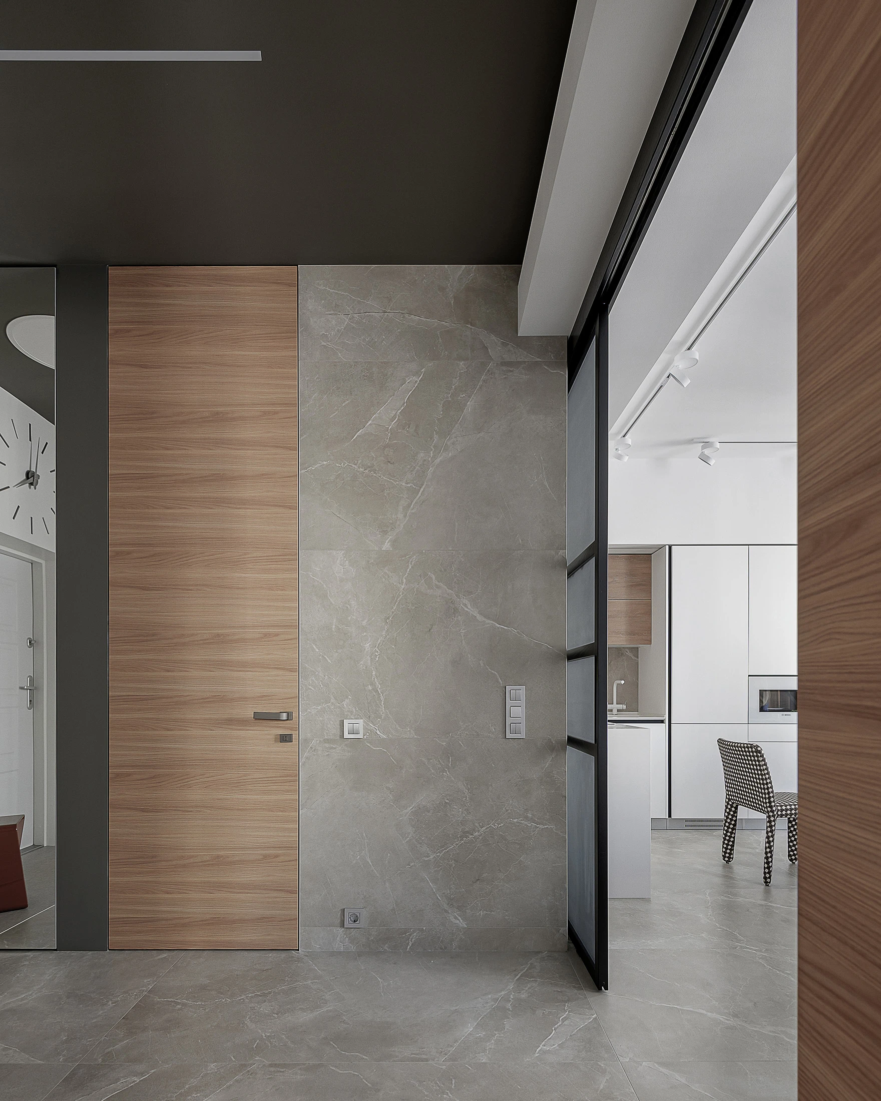 entrée marbre beige deux-pièces 57m2 décoration design entrée marbre beige deux-pièces 57m2 décoration design