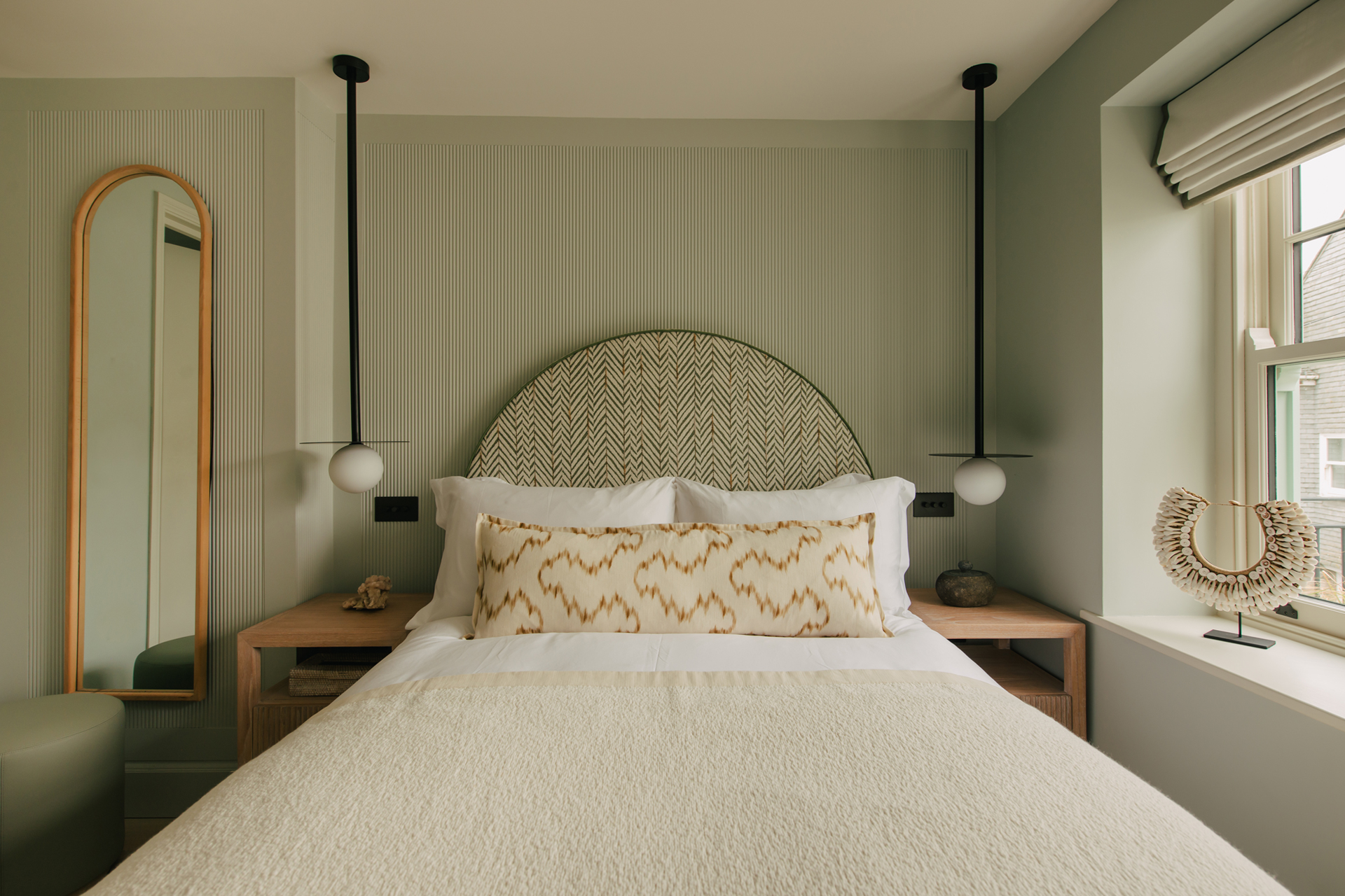 chambre décoration contemporaine beige et verte chambre décoration contemporaine beige et verte