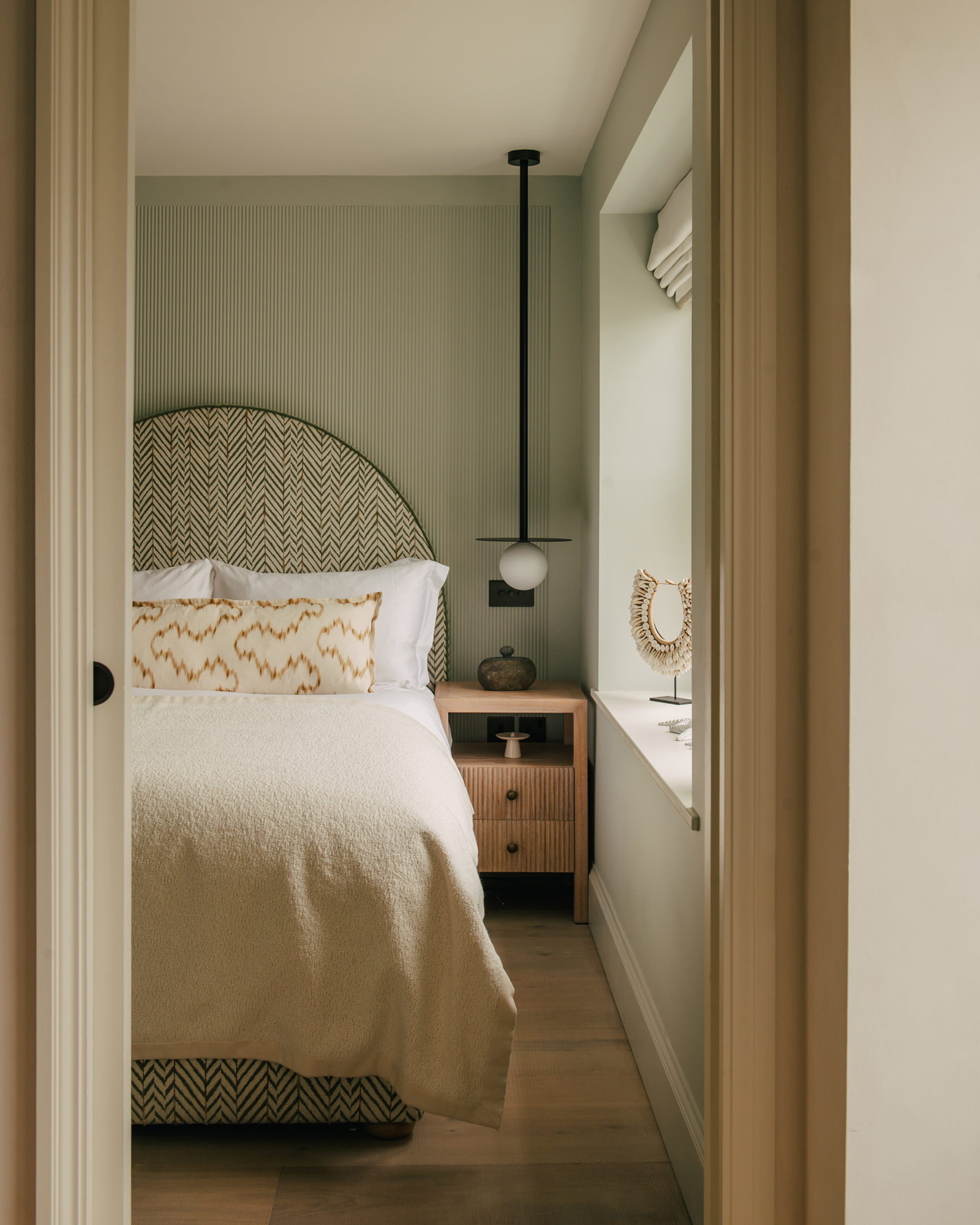 chambre décoration contemporaine beige et verte chambre décoration contemporaine beige et verte