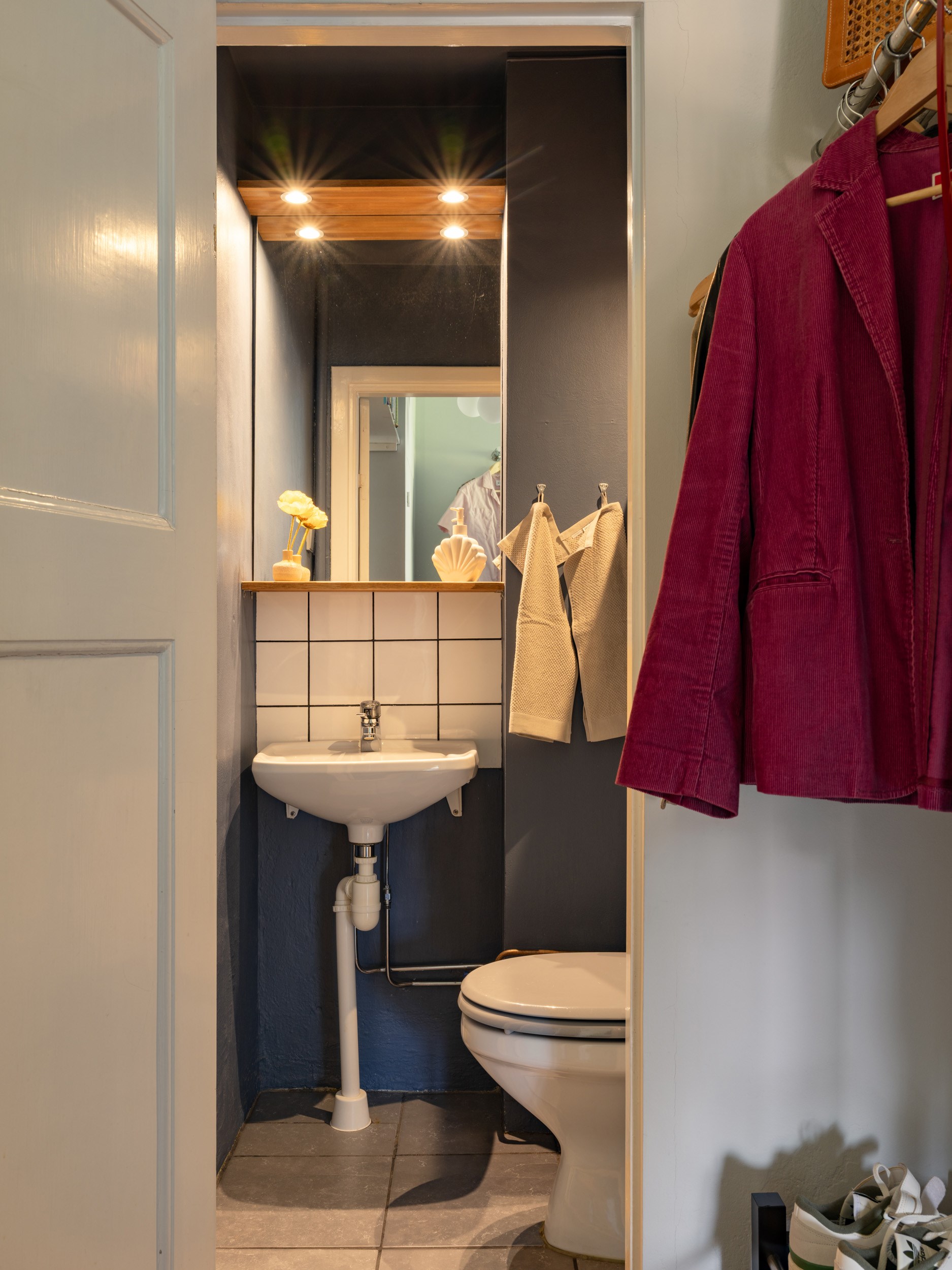 entrée et toilettes studio 29m2 décoration vintage entrée et toilettes studio 29m2 décoration vintage