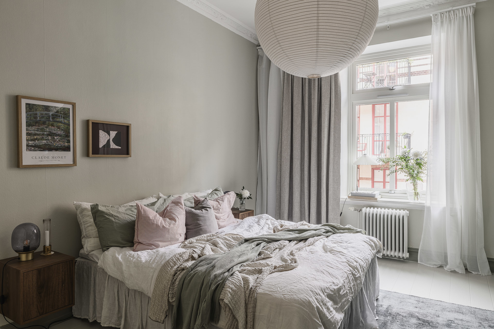 chambre beige et vert sauge décoration scandinave appartement 72m2 ancien chambre beige et vert sauge décoration scandinave appartement 72m2 ancien