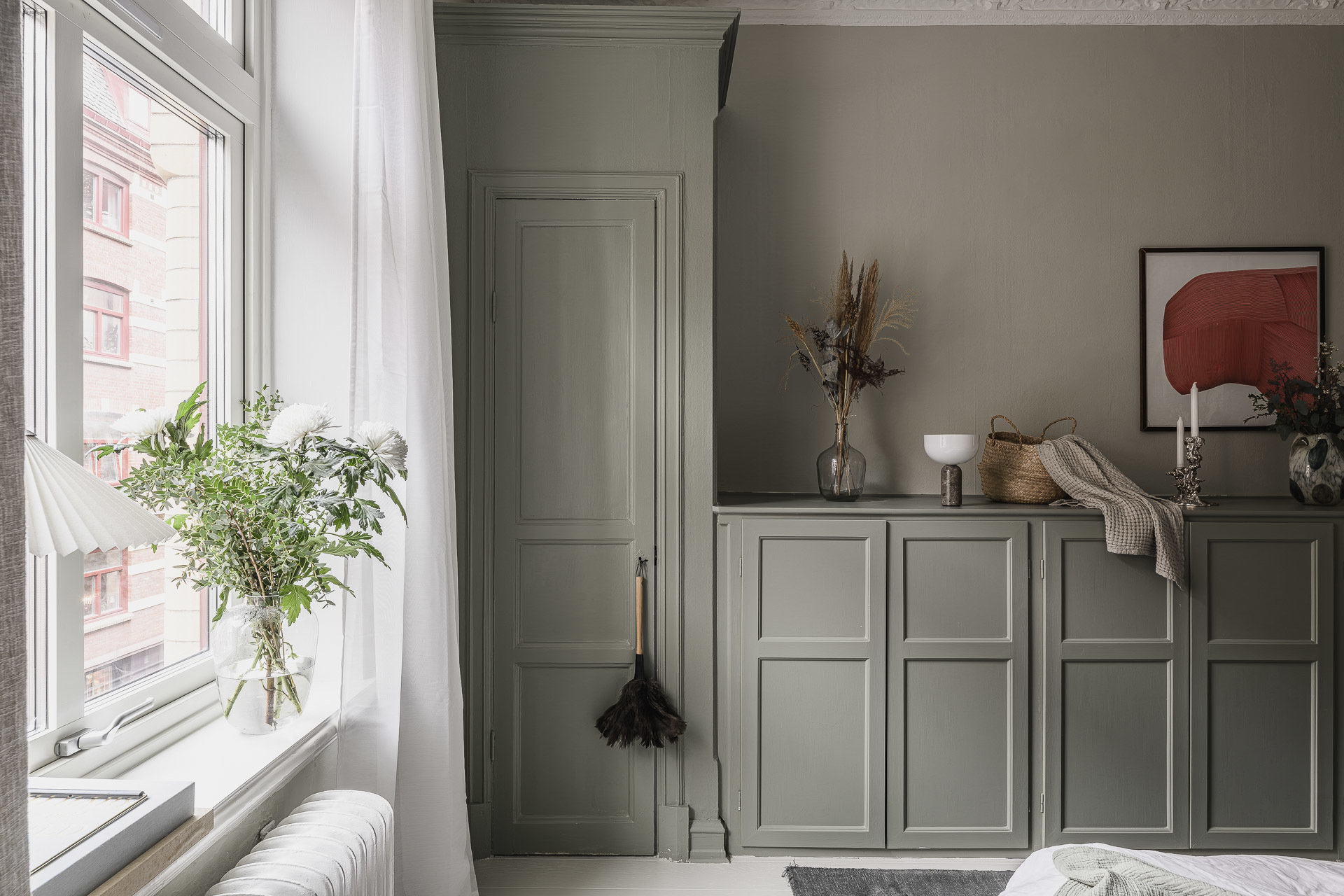 chambre beige et vert sauge décoration scandinave appartement 72m2 ancien chambre beige et vert sauge décoration scandinave appartement 72m2 ancien