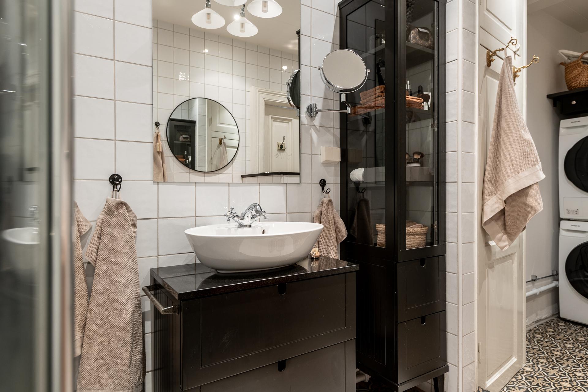 salle de bain classique chic sol carreaux de ciment noir et blanc salle de bain classique chic sol carreaux de ciment noir et blanc