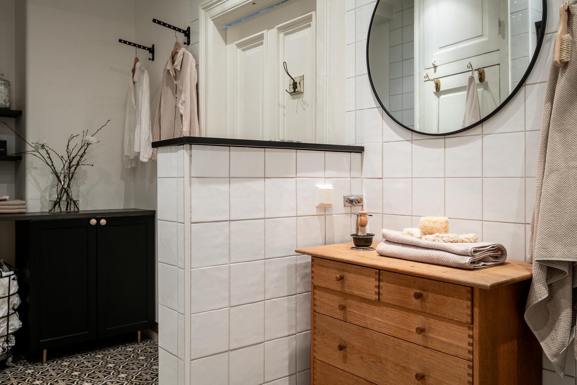 salle de bain classique chic sol carreaux de ciment noir et blanc salle de bain classique chic sol carreaux de ciment noir et blanc