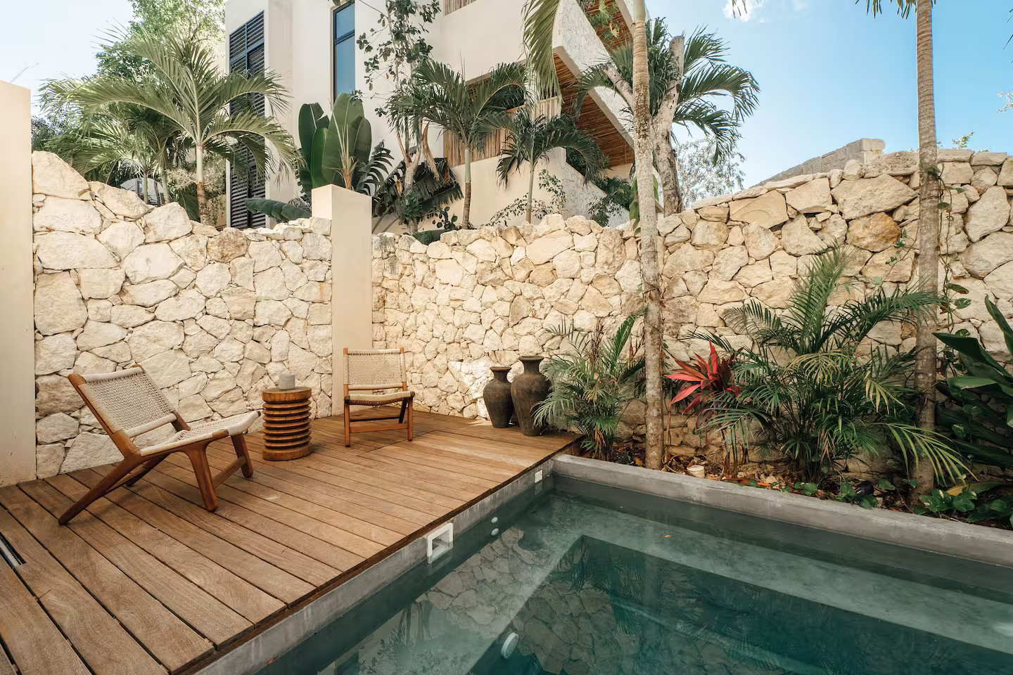 terrasse maison avec piscine Tulum terrasse maison avec piscine Tulum