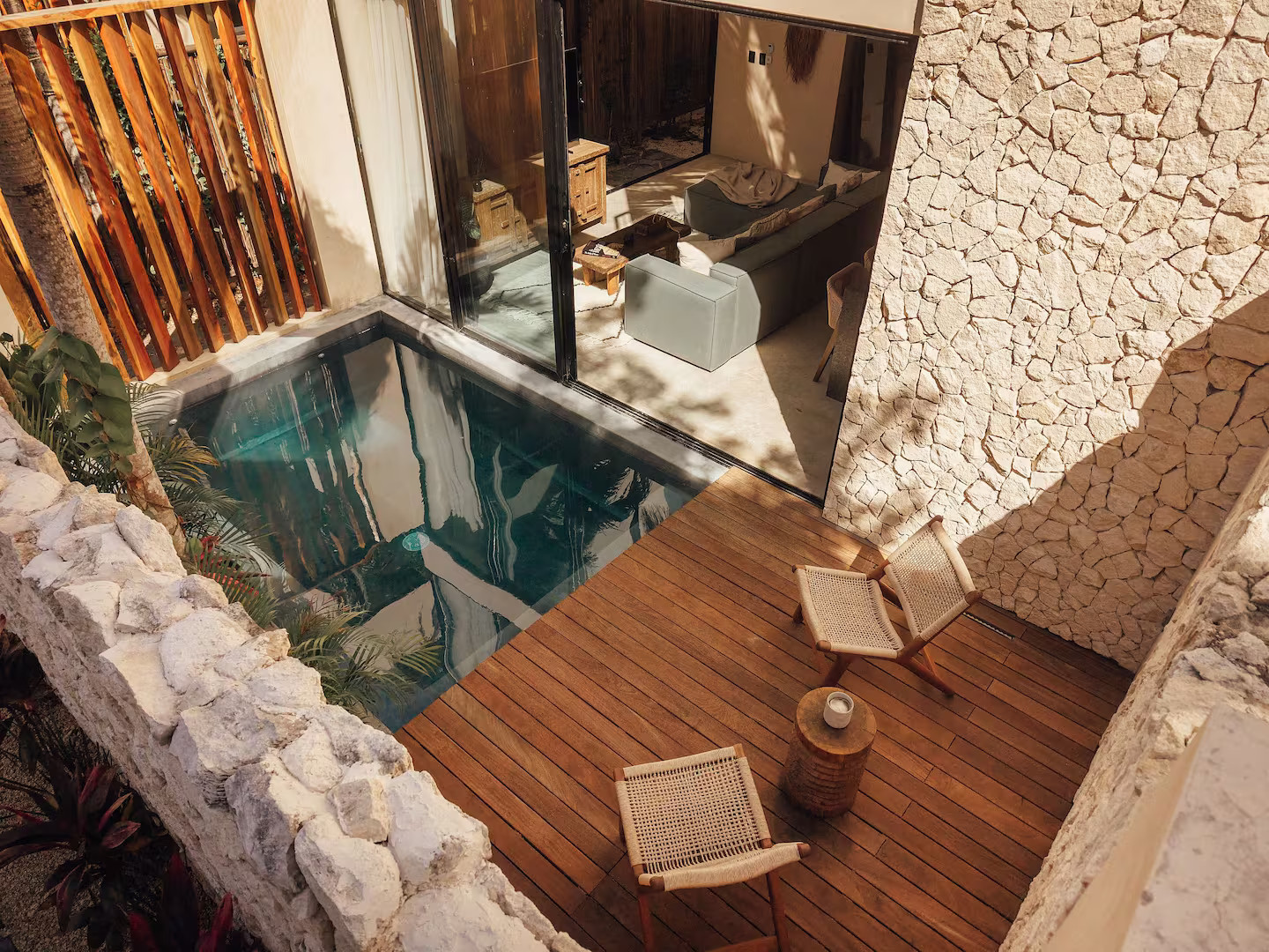 terrasse maison avec piscine Tulum terrasse maison avec piscine Tulum