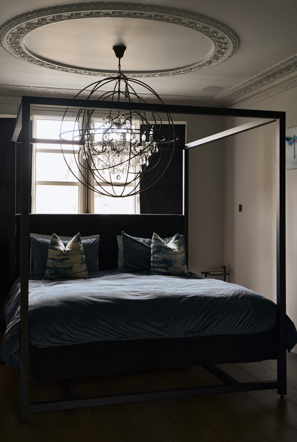 chambre maison de ville victorienne Londres décoration contemporaine